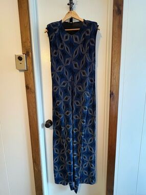 Zara Sparkle Geometric Wrap Maxi Dress